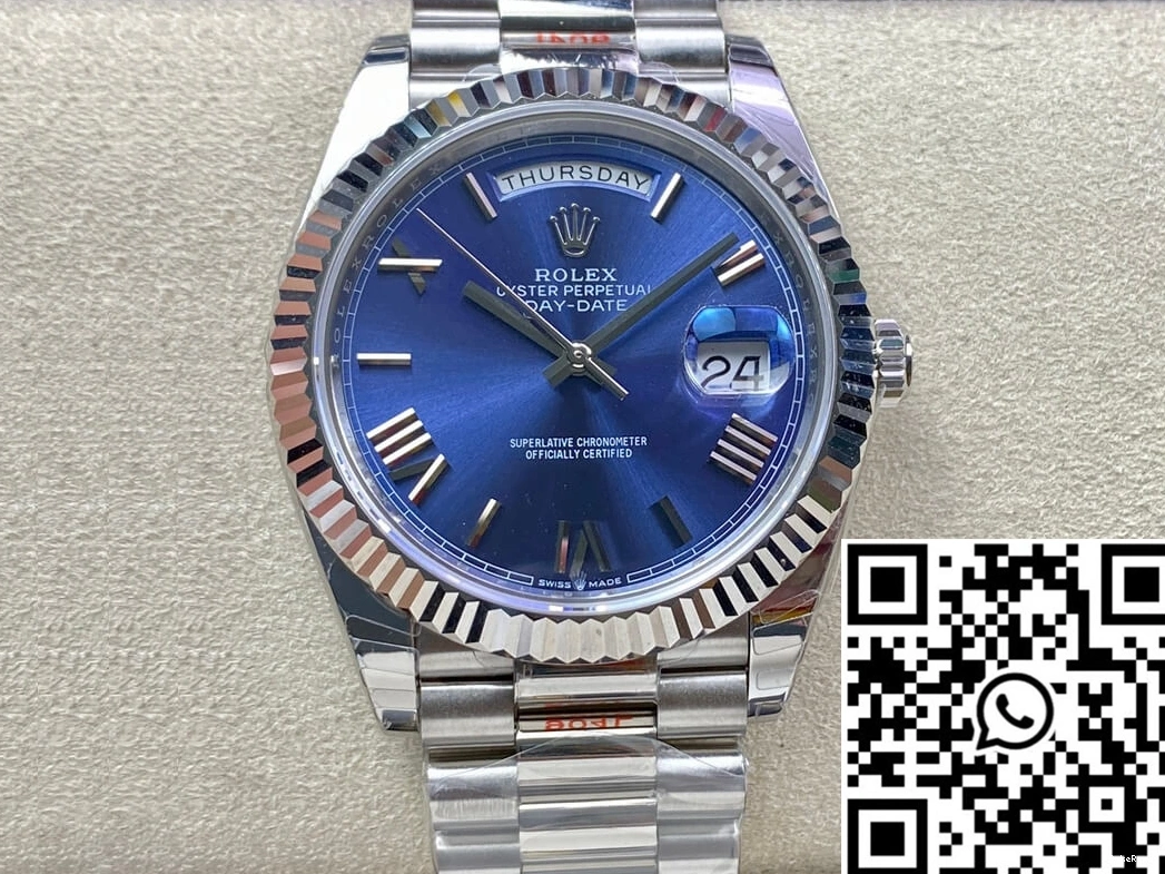Day M228236-0007 Factory Blue Dial Date EW Rolex 0225